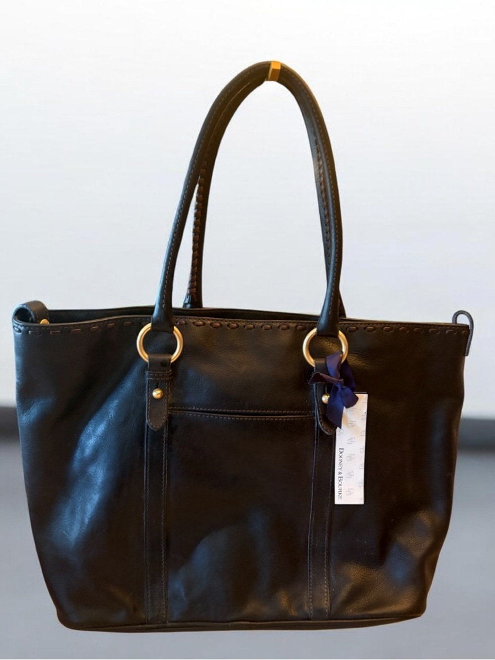 Dooney & Bourke Large Pocket Shopper Black - Picture 2 of 16